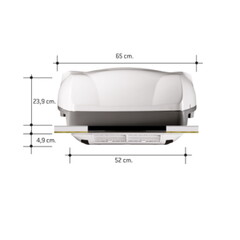 Кондиционер Telair Dualclima 8500H, охлаждение 2.46kW, обогрев 2.5kW, 220V, с вентпанелью — фото 3
