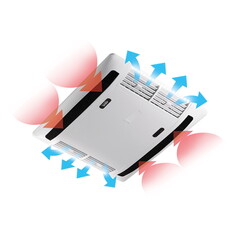 Кондиционер Telair Dualclima 8500H, охлаждение 2.46kW, обогрев 2.5kW, 220V, с вентпанелью — фото 4