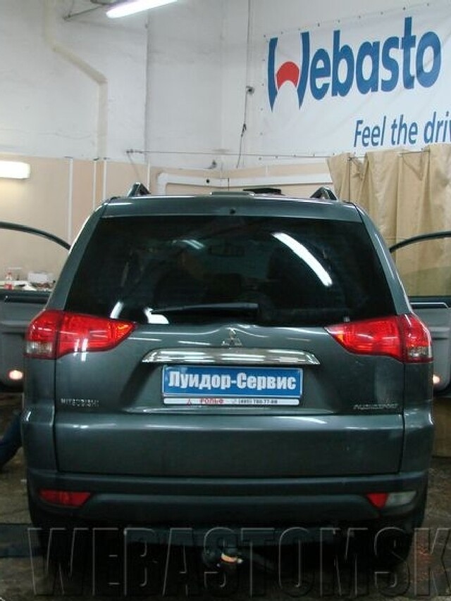 Mitsubishi Pajero Sport II Diesel. Установка Webasto Thermo Top Evo 5. Управление - MultiControl Car.