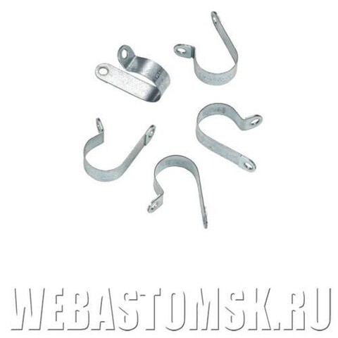 Хомут стальной Di = 25 mm, W = 15 mm, 10 шт