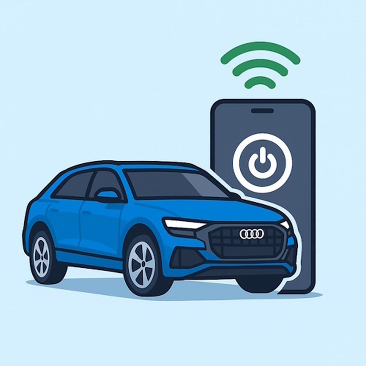 Дооснащение предпускового подогревателя Audi Q8 GSM-системой для дистанционного запуска