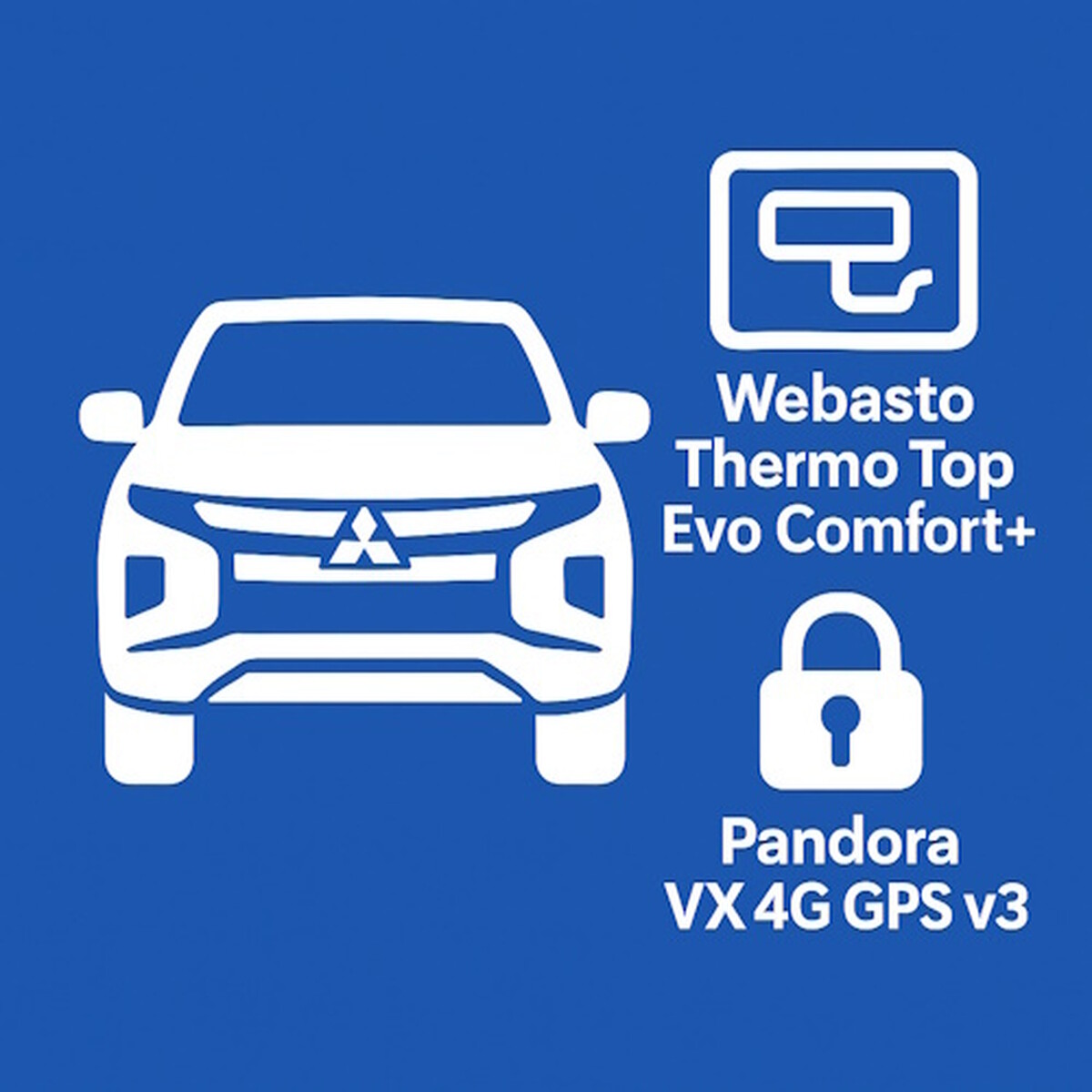 Установка Webasto Thermo Top Evo Comfort+ и сигнализации Pandora VX 4G GPS v3 на Mitsubishi L200 Vl