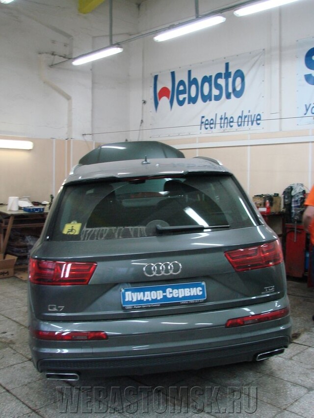 Audi Q7 II. Установка Webasto Thermo Top Evo Comfort+ (дизель 5 КВт) управление - FanControl-GSM.