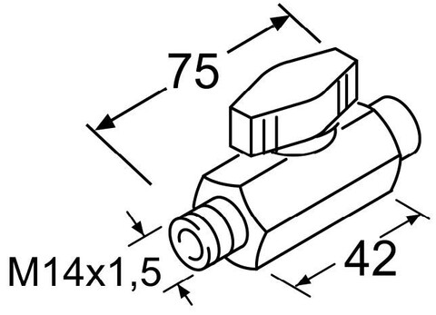 Шаровой кран низкого давления для Webasto Thermo Е 200 / Thermo Е 320