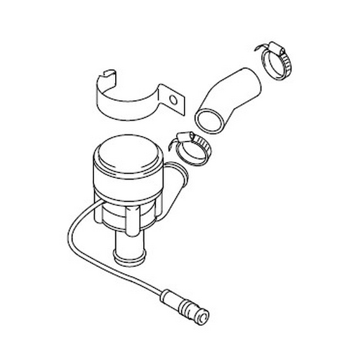 Циркуляционный насос U4847 24V. С крепежом для Thermo 50 Webasto