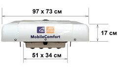 Кондиционер MobileComfort MC3024T, накрышный электрический моноблок 3кВт, 24V, с комплектом крепежа — фото 3