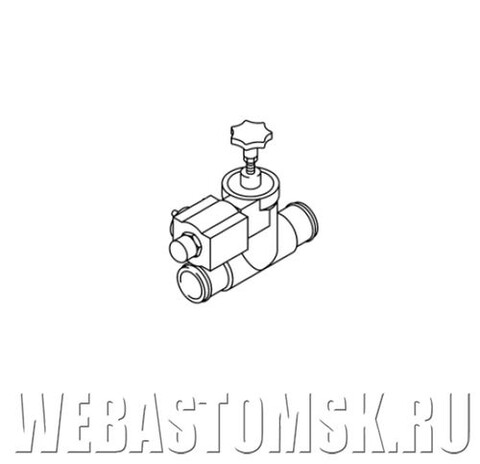 Клапан магнитный 24В 2/2-ходовой, для Webasto Thermo 300, Thermo 350