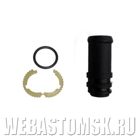 Штуцер прямой из пластика в комплекте с уплотнением 18 W