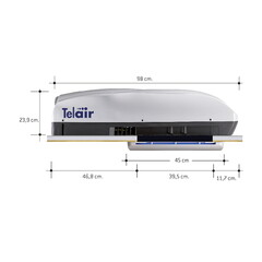 Кондиционер Telair Silent Plus 5900H охлаждение 1.7kW, обогрев 1.64 кВт, 220V, с вентпанелью — фото 3