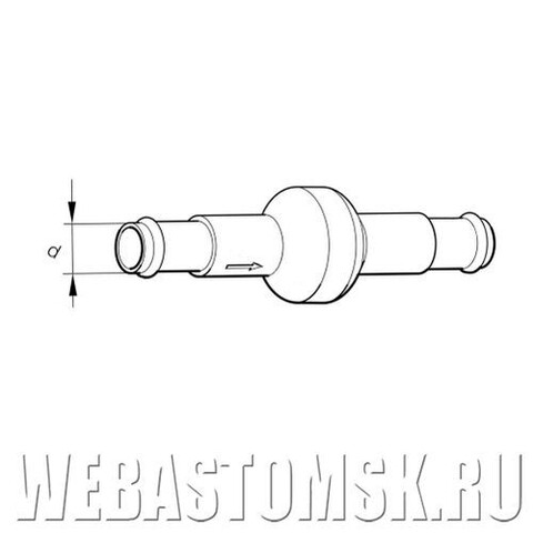 Обратный клапан D 18/18 мм Eberspacher