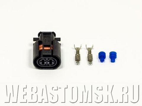 Штекер 2-pin с клеммами к жгуту на насос-дозатор для Webasto Thermo 90, 90 S, 90 ST