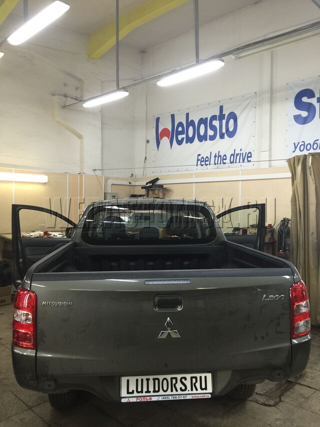 Mitsubishi L200 V 2016 г.в. Установка Webasto Thermo Top Evo 5 D. Управление - ДУ Telestart T91.
