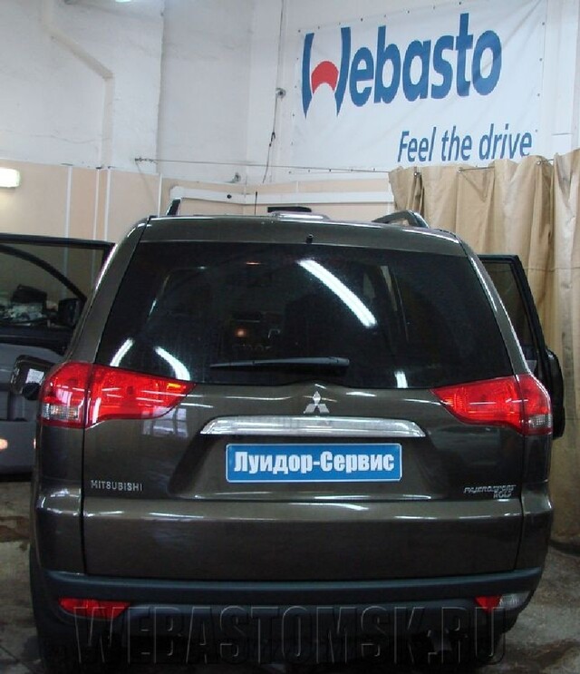 Mitsubishi Pajero Sport II Benzin. Установка Webasto Thermo Top Evo 5. Управление - Telestart T91.