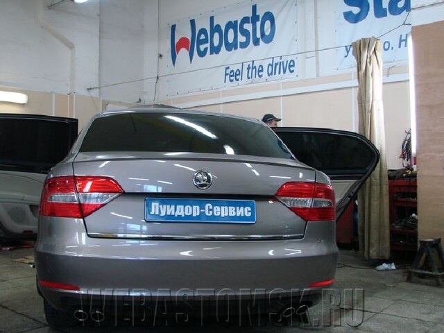 Skoda Superb II. Установка Webasto Thermo Top Evo 4 Benzin. Управление - Автофон termo.